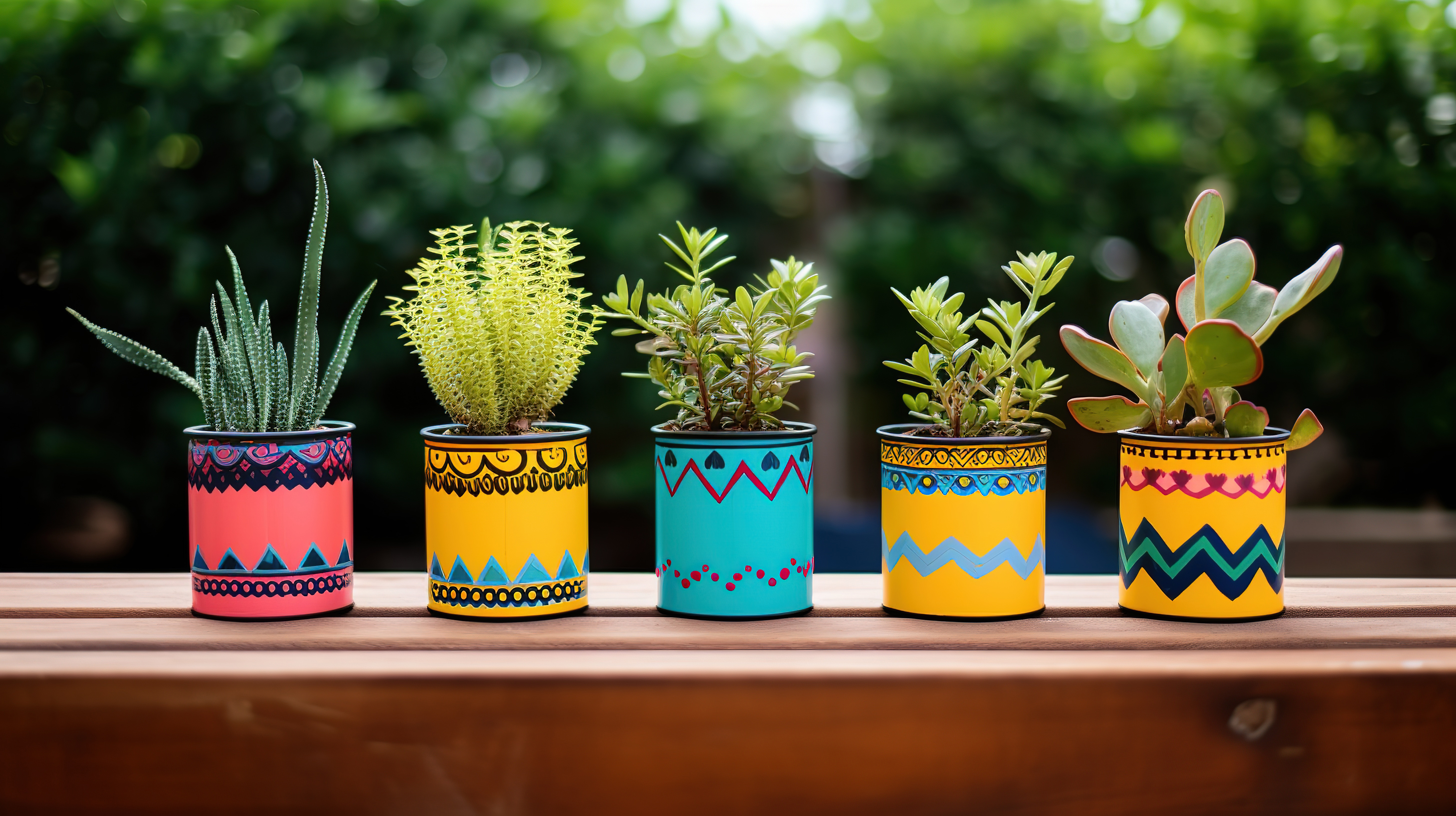 Upcycled Planters from tin cans