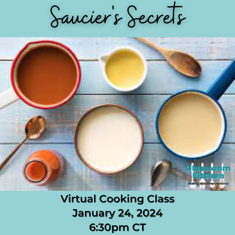 Saucier's Secrets, image of several sauces in pots